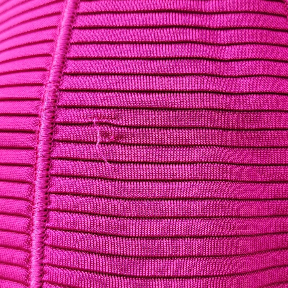 GIORGIO ARMANI Fuchsia Wool Blazer 46 Minimalist Cadet Jacket 90s Italy VINTAGE - Picture 8 of 16